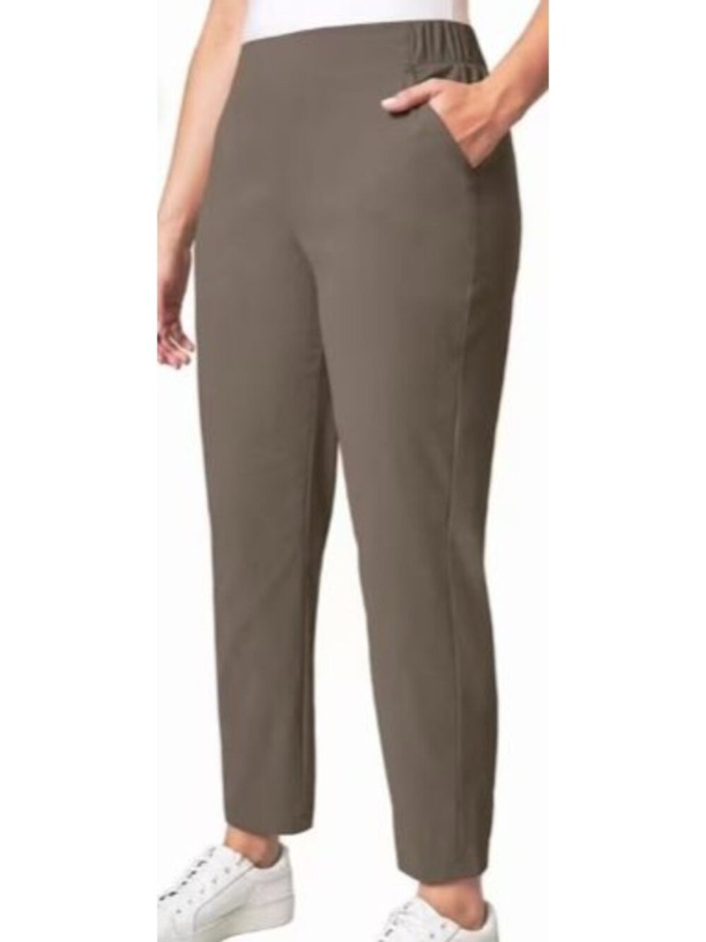 NWT Modern Ambition Women's Size XXL Brown Pants 28" Inseam